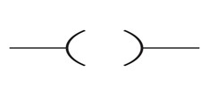 Output coil symbol